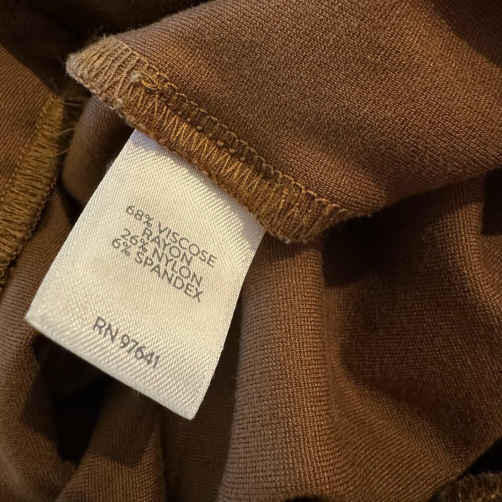 J. Jill Pants Women's Size Small Brown Ponte Leggings Pull On High Rise - Picture 6 of 9